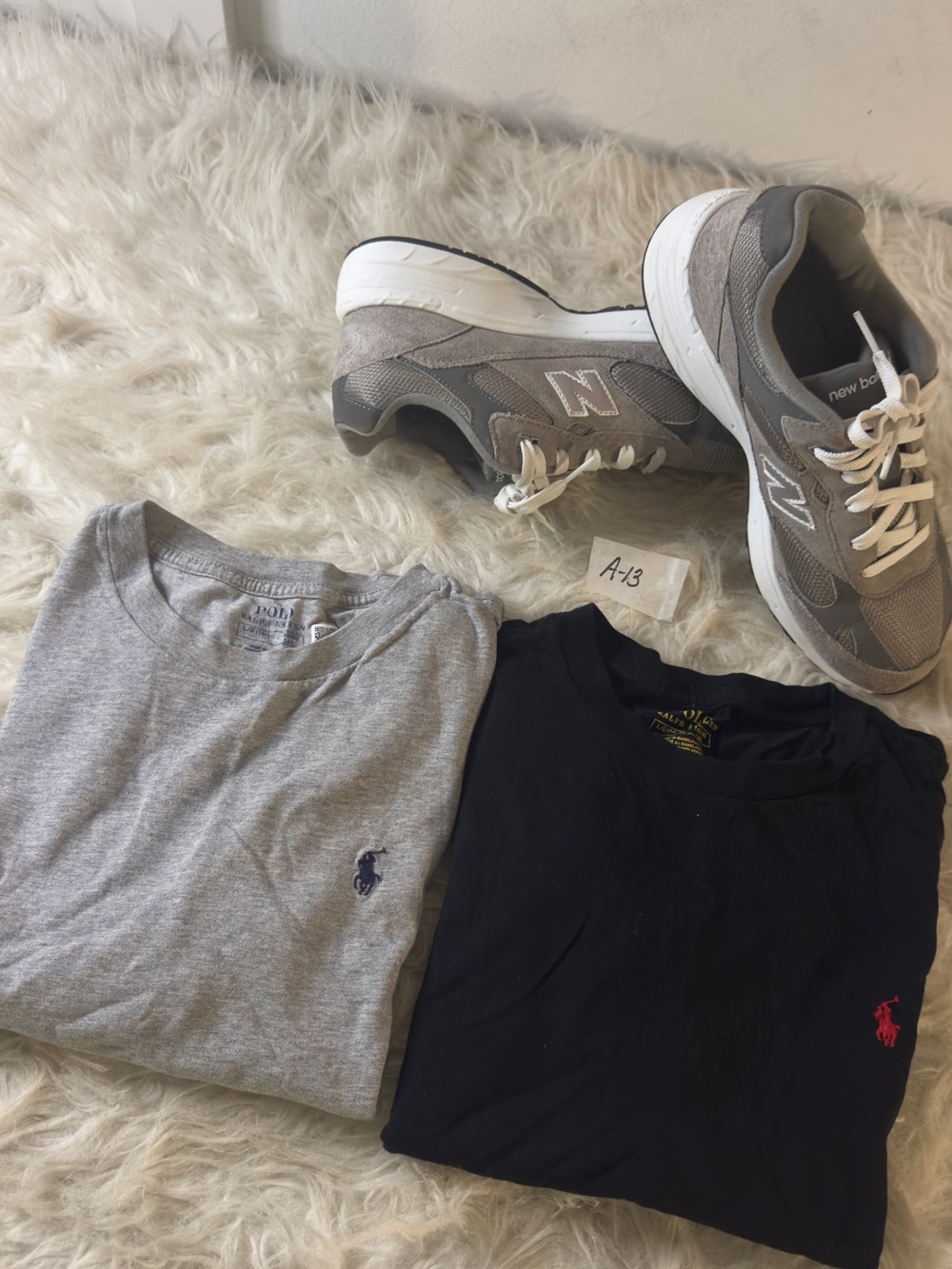 Polo by Ralph Lauren Short Sleeve Crew Tee in Gray and Black (2)